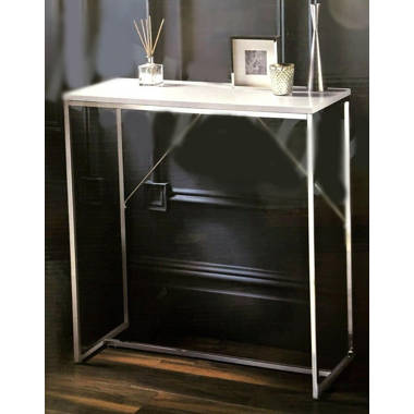 Cb2 glass on sale console table